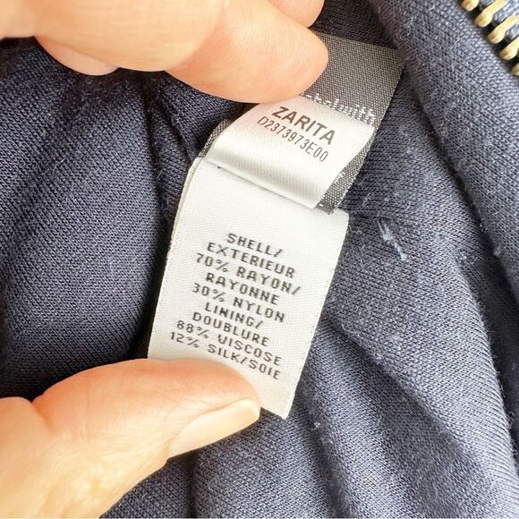 Diane Von Furstenberg Zarita Lace Mini Dress in Navy‎ Blue Size 10 - Picture 10 of 14